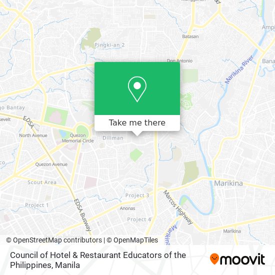 Council of Hotel & Restaurant Educators of the Philippines map