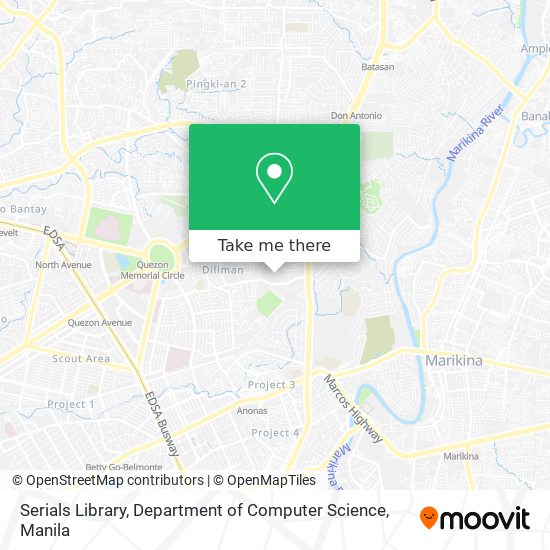 Serials Library, Department of Computer Science map