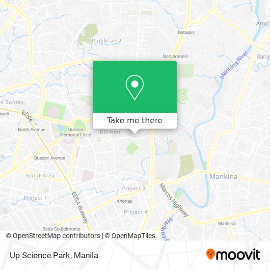 Up Science Park map