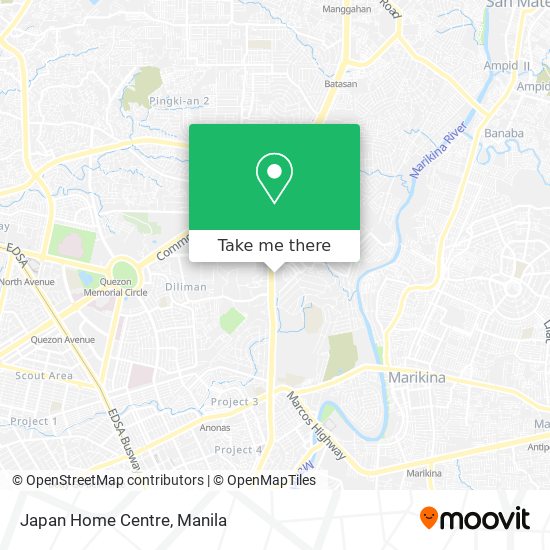 Japan Home Centre map