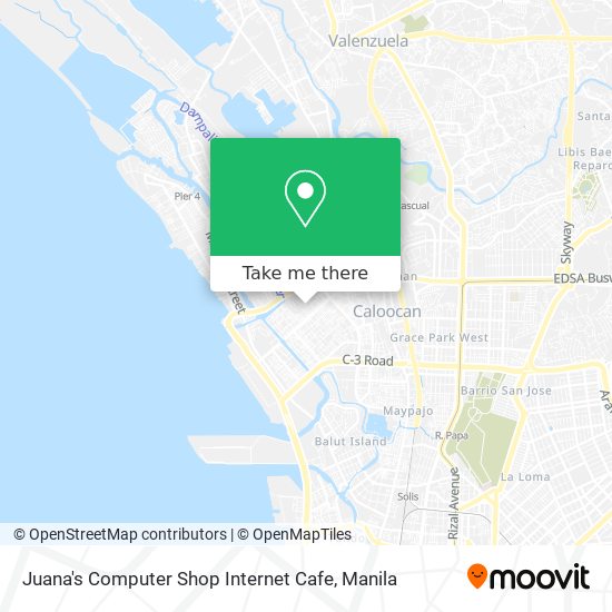 Juana's Computer Shop Internet Cafe map