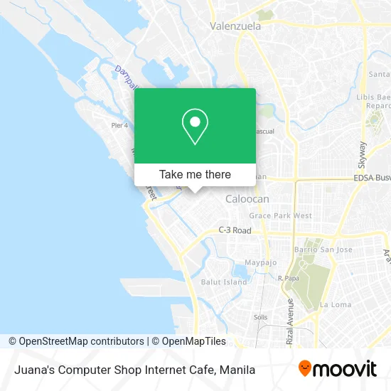 Juana's Computer Shop Internet Cafe map