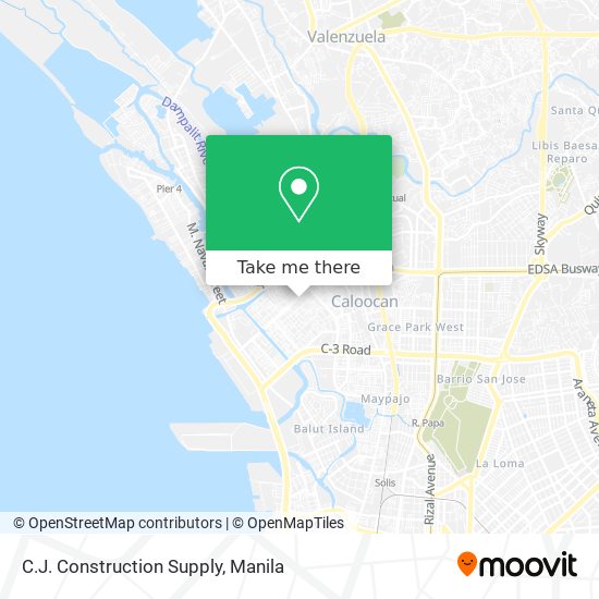 C.J. Construction Supply map