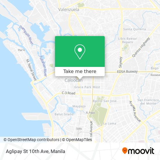 Aglipay St 10th Ave map