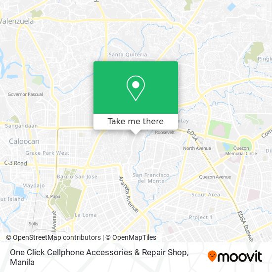 One Click Cellphone Accessories & Repair Shop map