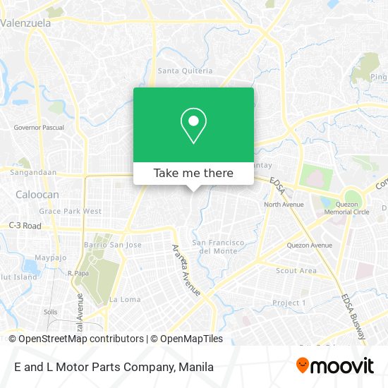 E and L Motor Parts Company map