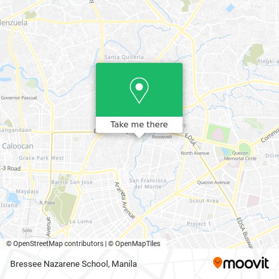 Bressee Nazarene School map