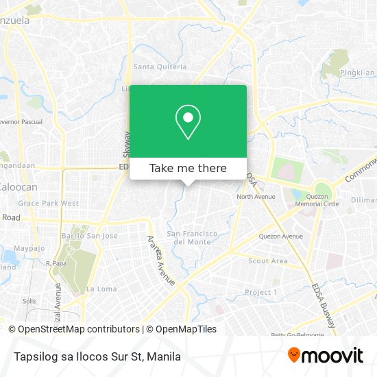 Tapsilog sa Ilocos Sur St map