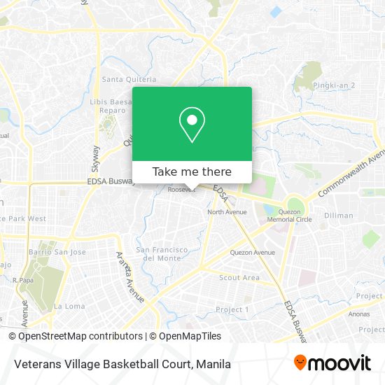 Veterans Village Basketball Court map