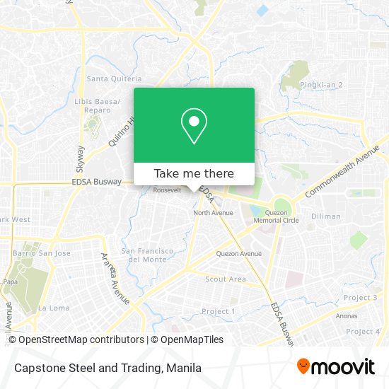 Capstone Steel and Trading map