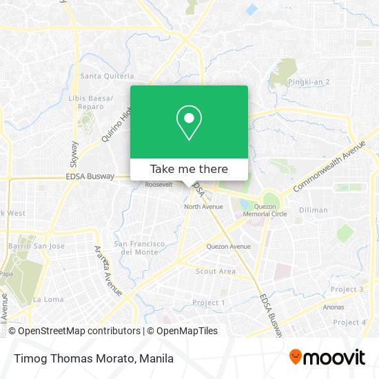 Timog Thomas Morato map