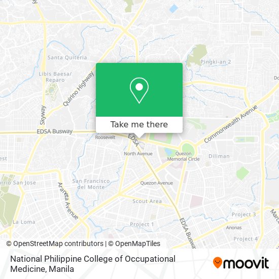 National Philippine College of Occupational Medicine map