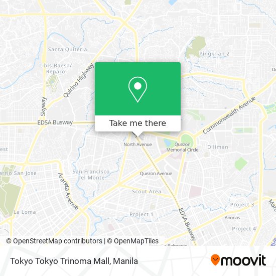 Tokyo Tokyo Trinoma Mall map