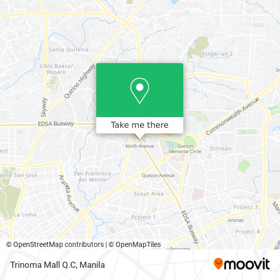 Trinoma Mall Q.C map