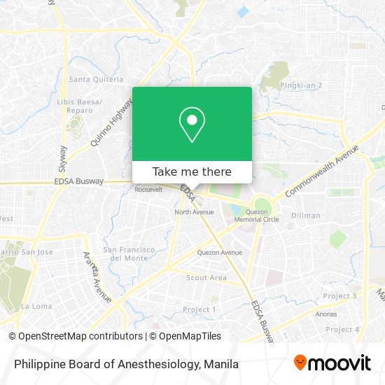 Philippine Board of Anesthesiology map