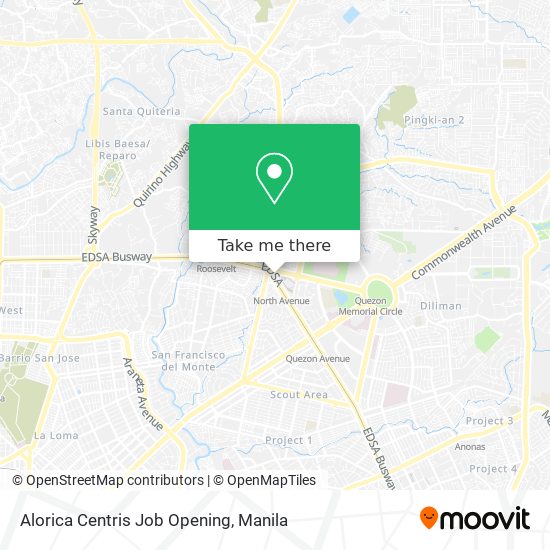 Alorica Centris Job Opening map