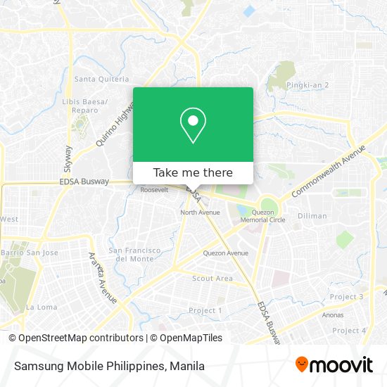 Samsung Mobile Philippines map