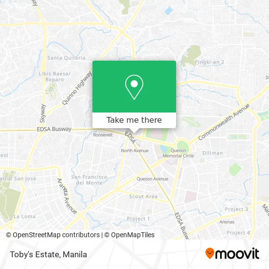 Toby's Estate map