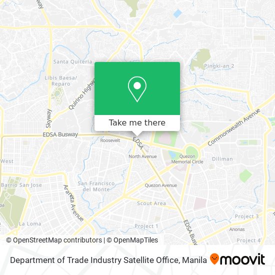 Department of Trade Industry Satellite Office map