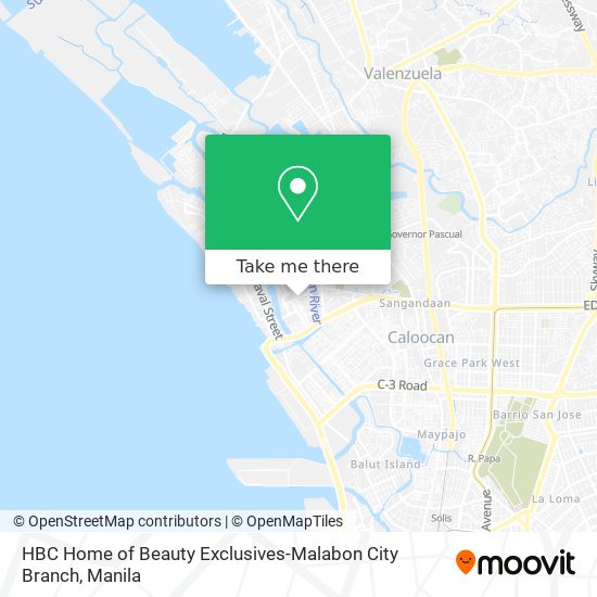 HBC Home of Beauty Exclusives-Malabon City Branch map