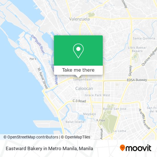 Eastward Bakery in Metro Manila map