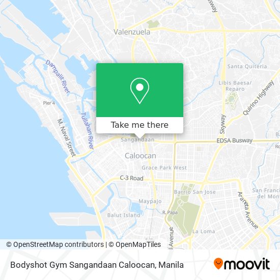 Bodyshot Gym Sangandaan Caloocan map