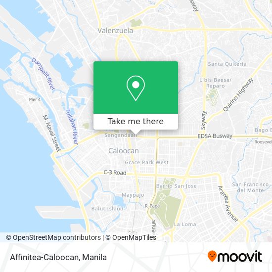 Affinitea-Caloocan map