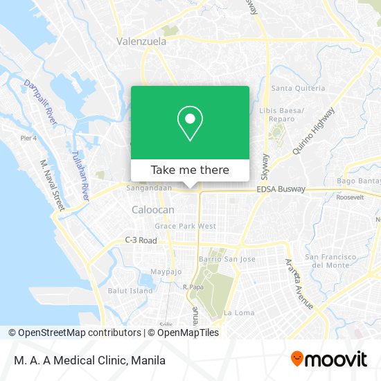 M. A. A Medical Clinic map