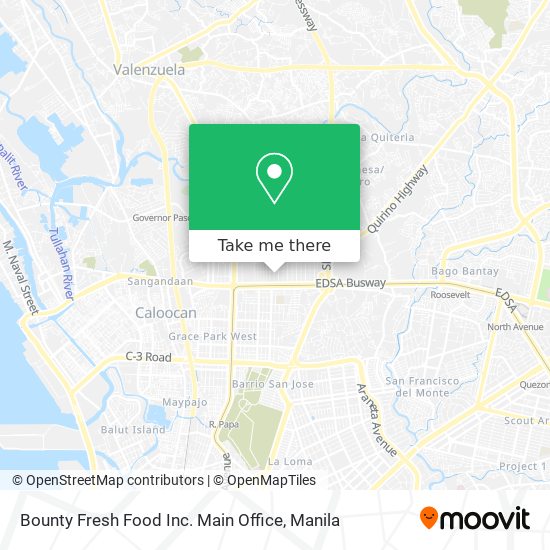 Bounty Fresh Food Inc. Main Office map