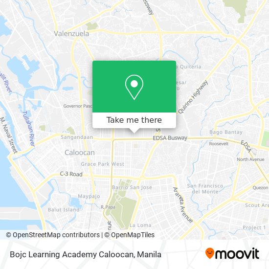 Bojc Learning Academy Caloocan map