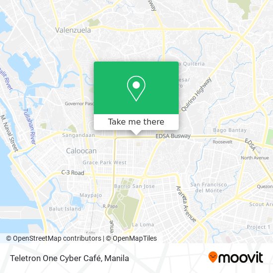 Teletron One Cyber Café map