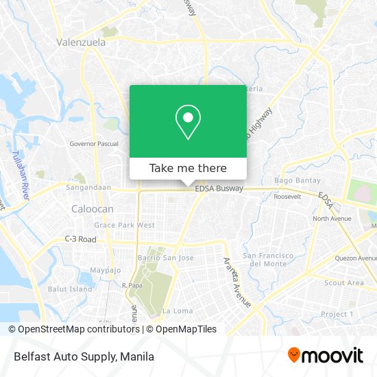 Belfast Auto Supply map