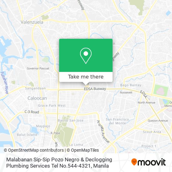 Malabanan Sip-Sip Pozo Negro & Declogging Plumbing Services Tel No.544-4321 map