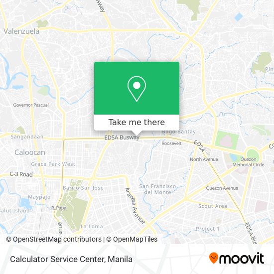 Calculator Service Center map