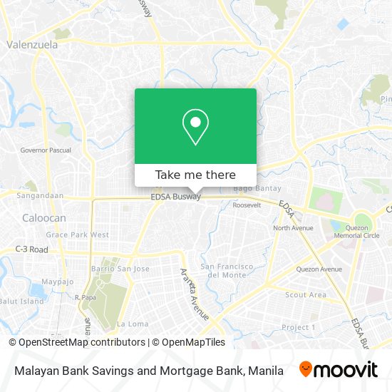 Malayan Bank Savings and Mortgage Bank map