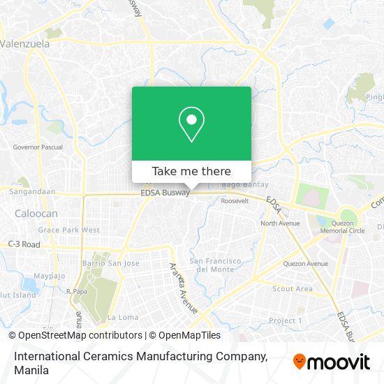International Ceramics Manufacturing Company map