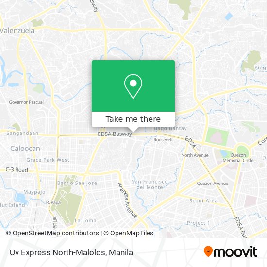 Uv Express North-Malolos map