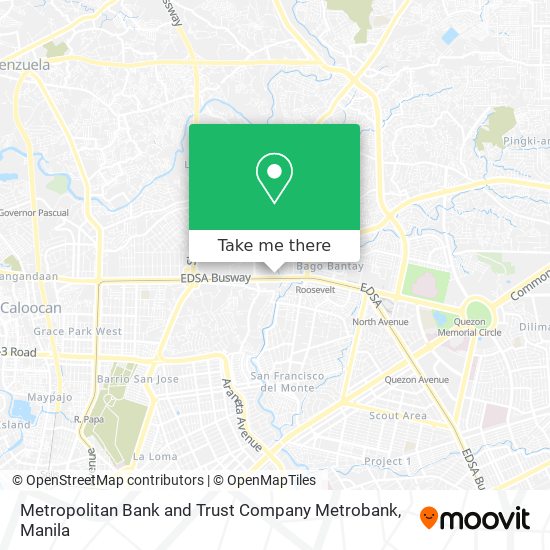 Metropolitan Bank and Trust Company Metrobank map