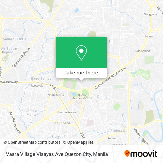 Vasra Village Visayas Ave Quezon City map