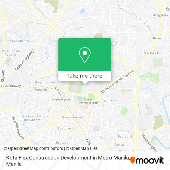 Kota Flex Construction Development in Metro Manila map