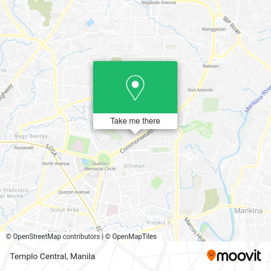 Templo Central map