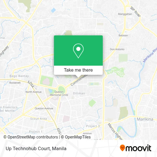Up Technohub Court map