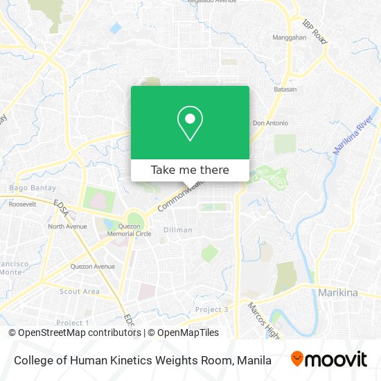 College of Human Kinetics Weights Room map