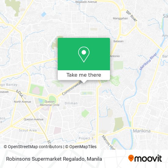 Robinsons Supermarket Regalado map