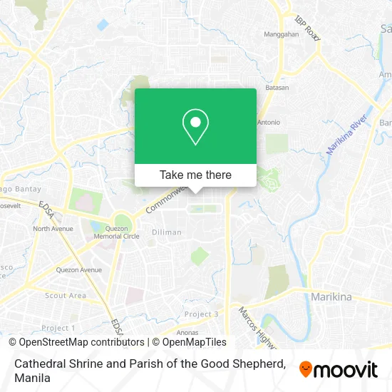 Cathedral Shrine and Parish of the Good Shepherd map