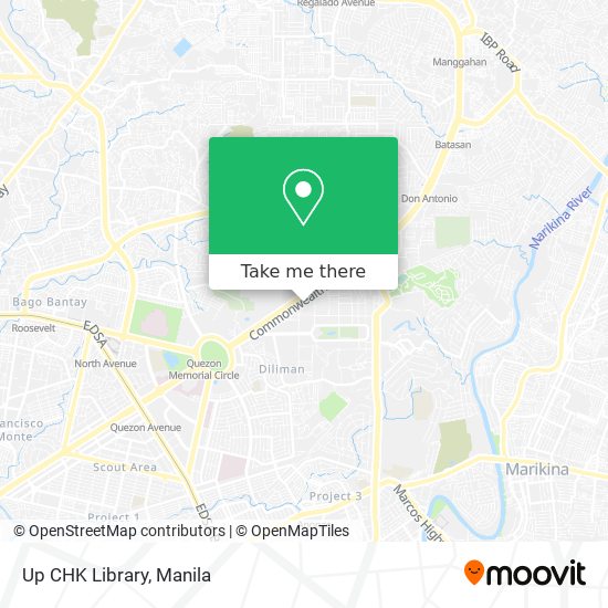 Up CHK Library map