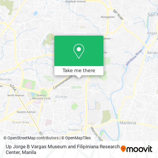 Up Jorge B Vargas Museum and Filipiniana Research Center map