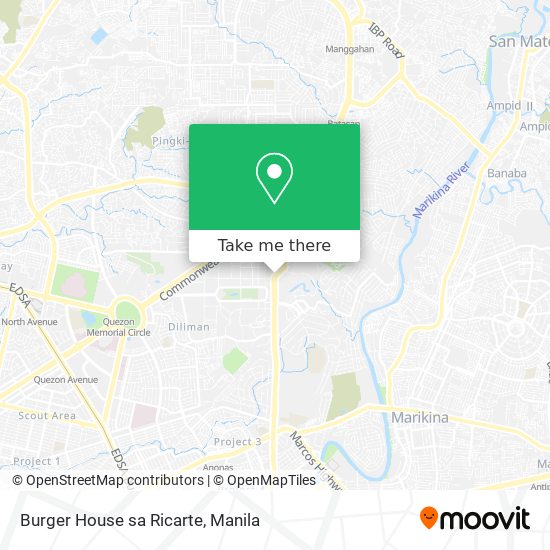 Burger House sa Ricarte map