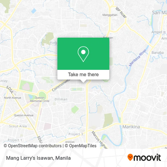 Mang Larry's Isawan map