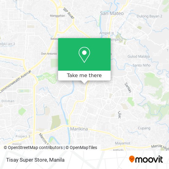 Tisay Super Store map